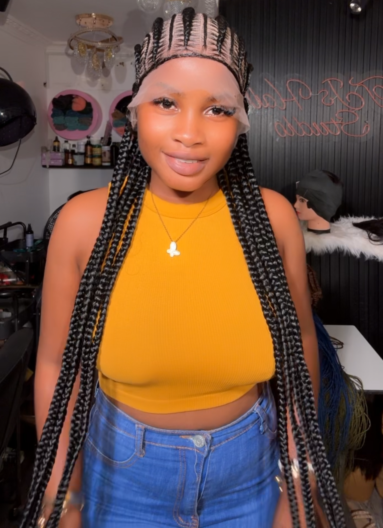 Corn Roll Braided Wigcap