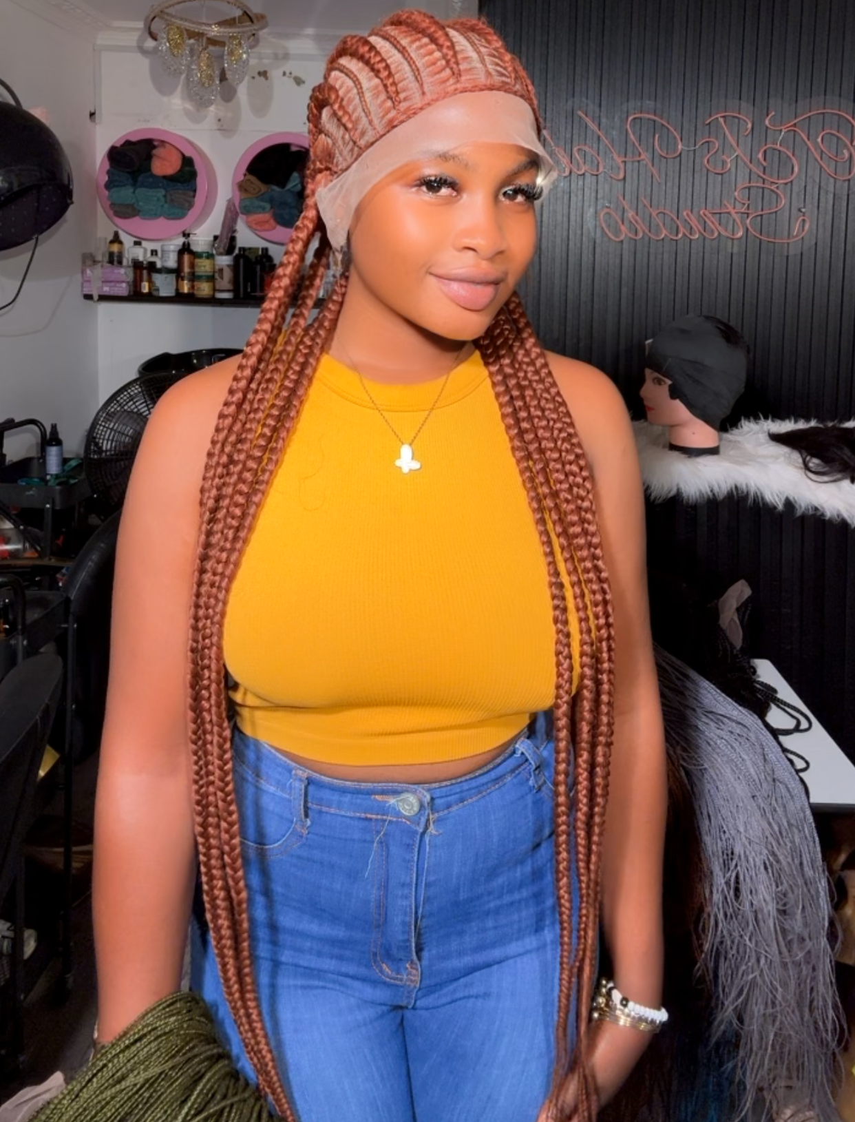 Corn Roll Braided Wigcap