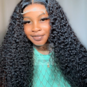 4x4 Closure Jerry Curl- Double Drawn  Grade 11a