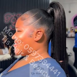 16” blunt ponytail