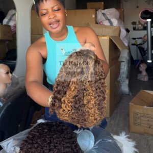 4x4 Jerry wet curls  Brown  Grade 11a