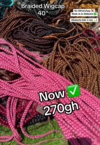 Box Braided Wigcap (choose the color at the note section )