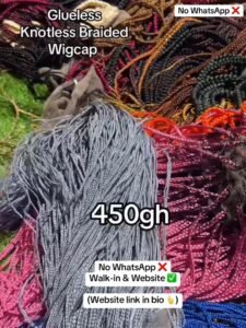 Knotless Braided Wigcap (choose the color at the note section )